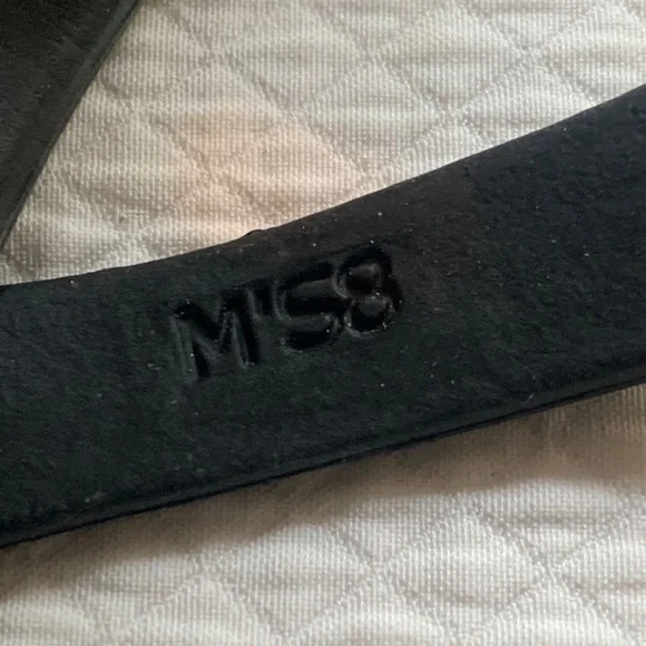 BETTS Black Ankle Boots 2 Buckles Zip-up 6.5 cm Heel Sz 8 Faux Patent & Laces - Picture 9 of 12